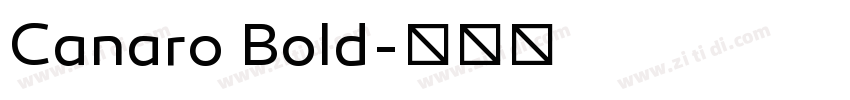 Canaro Bold字体转换